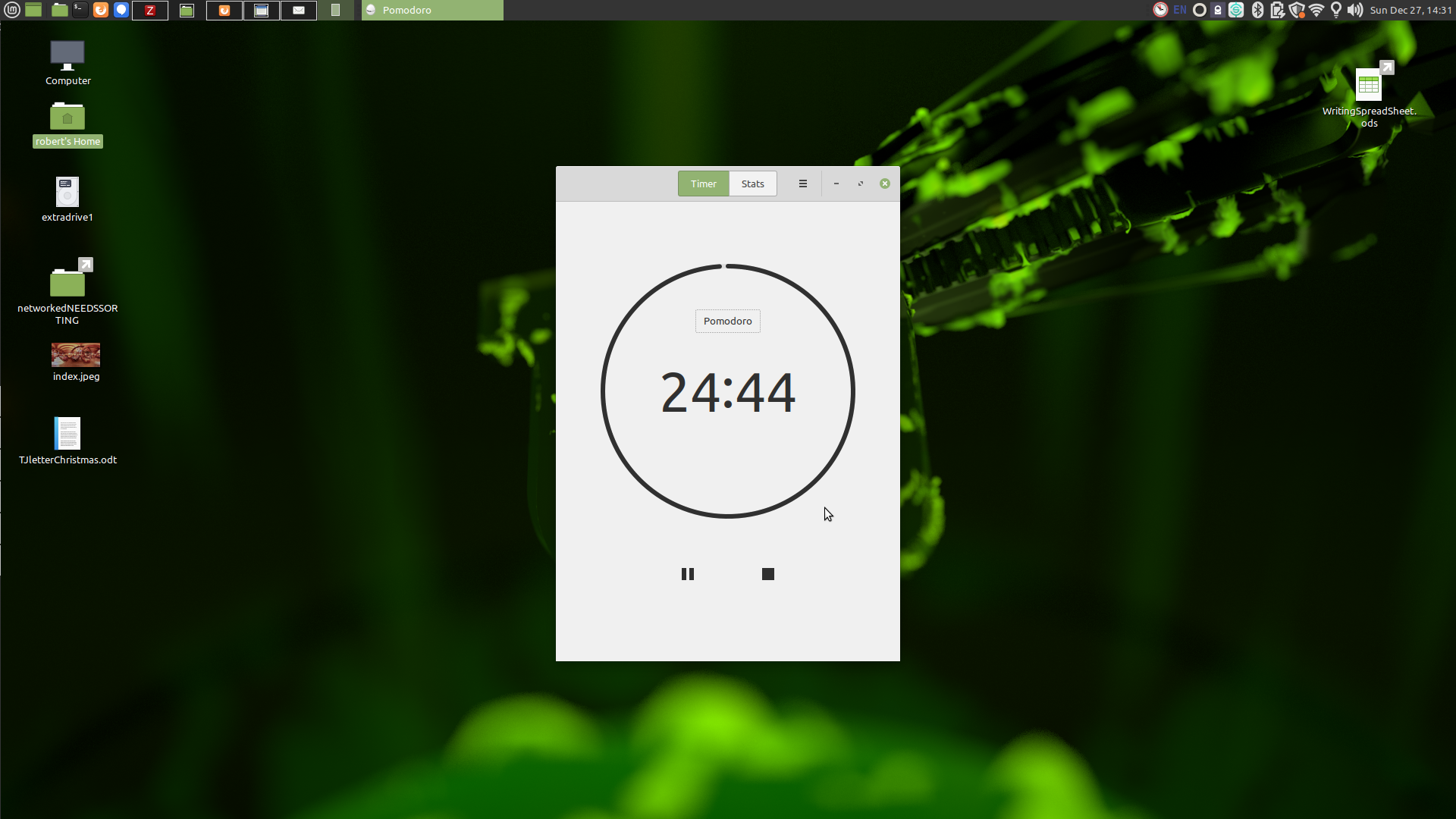The Pomodoro for GNOME timer