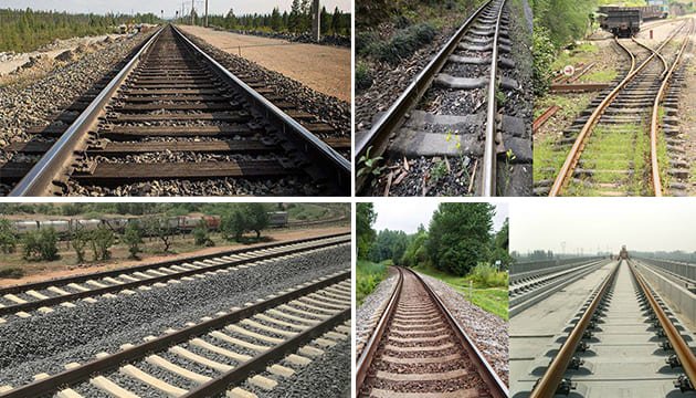 a collection of railroads, each clearly with different gauges