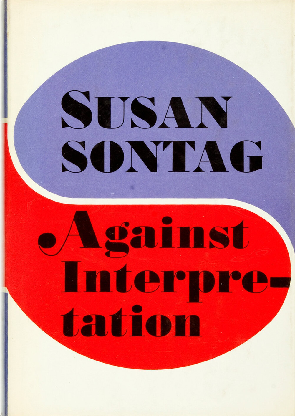 The cover of Susan Sontag's Againt Interpretation, a collection of essays
